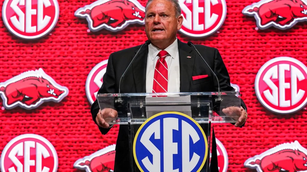 WATCH: Arkansas Head Coach Sam Pittman at the 2022 SEC Media&nbsp;Days